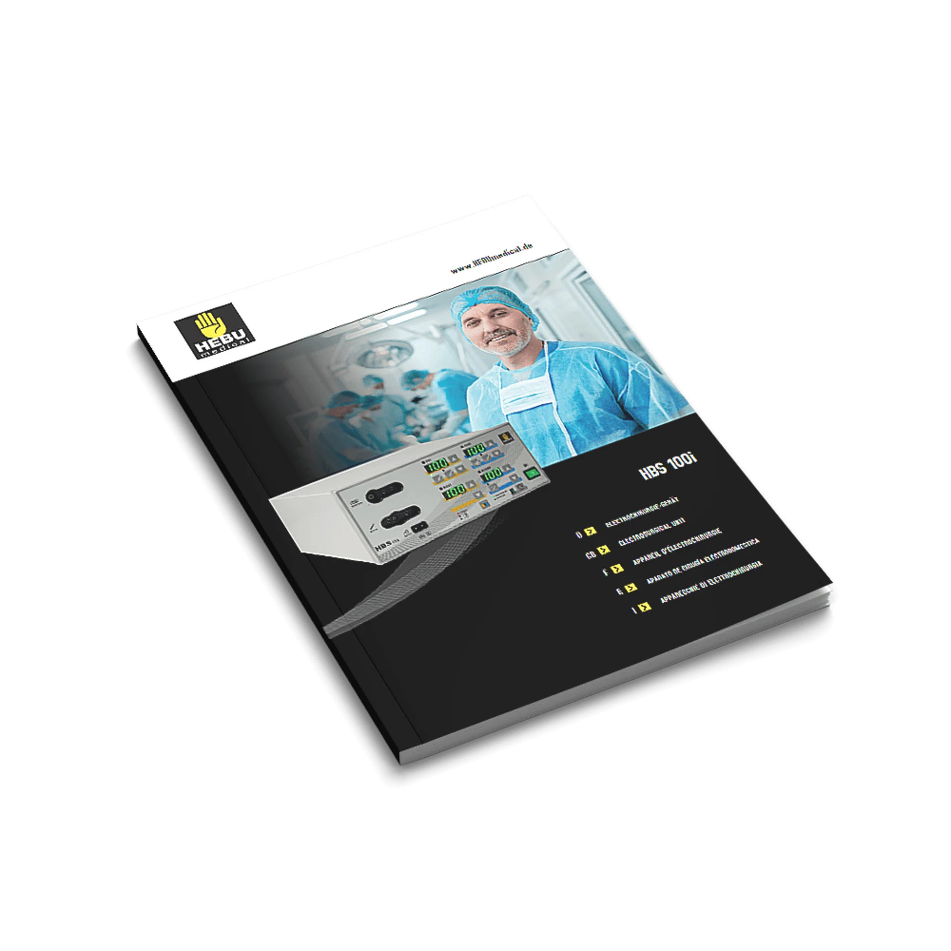 HEBUmedical – Katalog HBS 100i Elektrochirurgiegerät Katalog zum Elektrochirurgiegerät HBS 100i von HEBUmedical