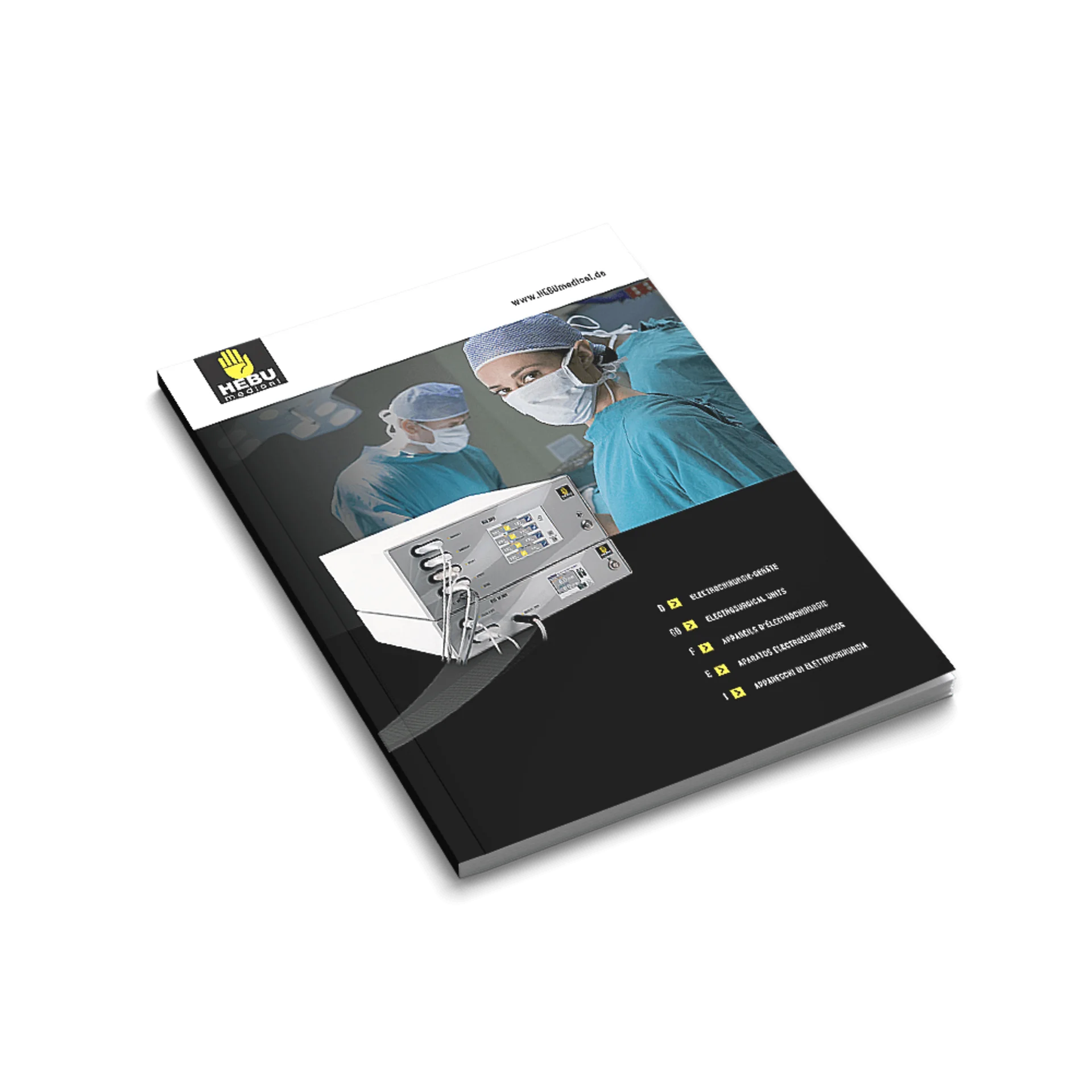 HEBUmedical – Elektrochirurgiegeräte Übersichtskatalog Übersichtskatalog der Elektrochirurgiegeräte von HEBUmedical